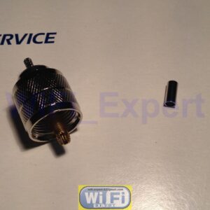 Silver PL259 UHF Male Solder pin crimp RG58 RG142 RG400 LMR195 LMR200 RF Connect - Image 2