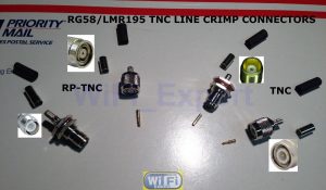 1x TNC Female Bulkhead Window Solder Crimp RG316 RG174 RG179 LMR100 RF Cable USA