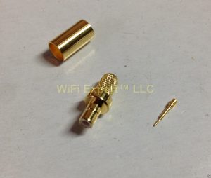 1x SMB Male 50oHm Plug crimp RG58 LMR195 RG142 RG400 Cable Straight RF connector