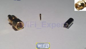 1x Straight SMC Female Crimp for RG174 RG179 RG316 RG188 Coax Cable RF Connector