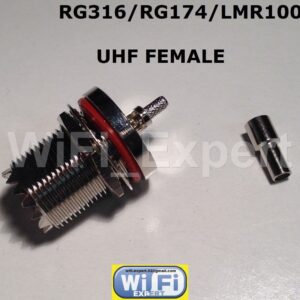 1 x UHF SO-239 Female Bulkhead Solder Crimp RG316 RG174 RG179 LMR100 Cable USA - Image 2
