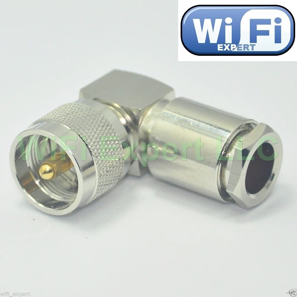 1x N-Type male to UHF PL259 Male Connector Adapter RF Pigtail Cable RG142 1M 