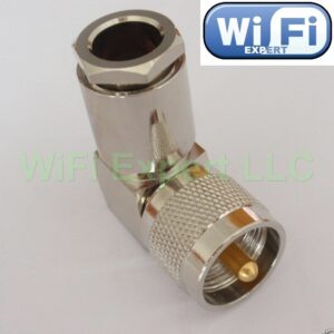 UHF male PL259 right angle clamp RG8 LMR400 7D-FB RF connector ships from USA - Image 2