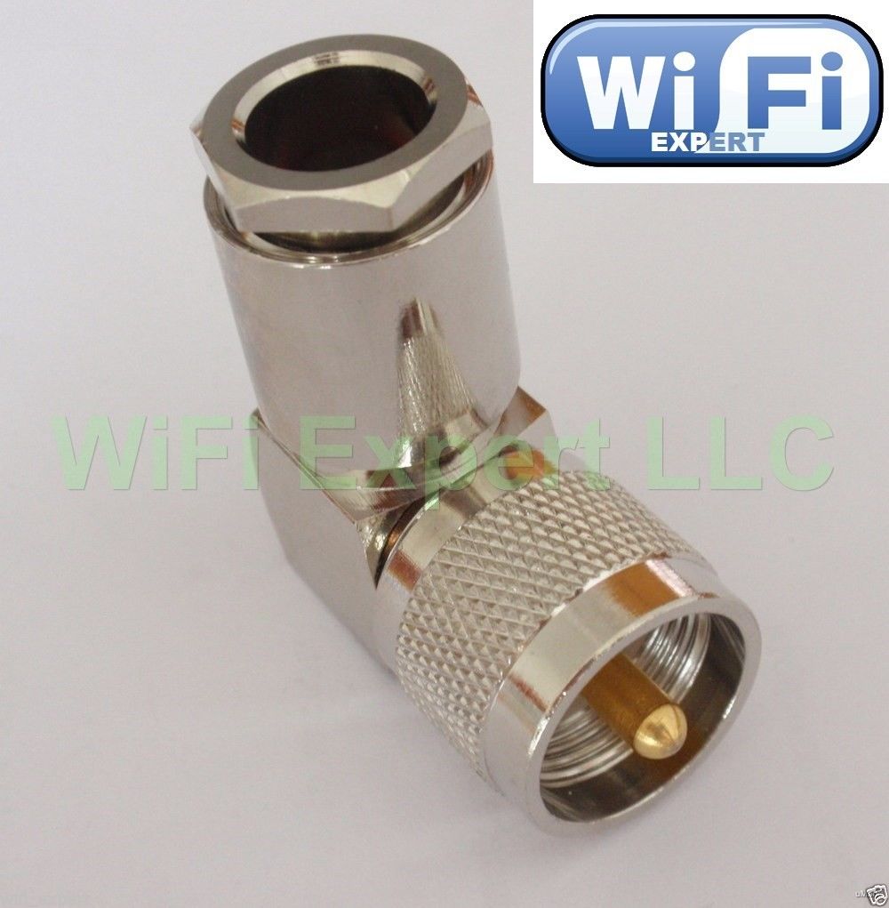 UHF PL259 male clamp Plug lot connector for 10D-FB LMR500 LMR-500 Coaxial cable 