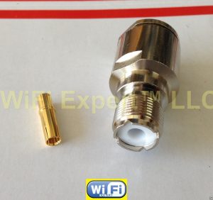 SO239 UHF Female Plug Clamp for LMR600 RF Coax Cable Connector High Qual SO-239