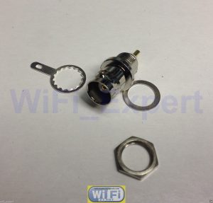 LOT of 10 x BNC Female nut Bulkhead Solder RF Connector Adapter USA