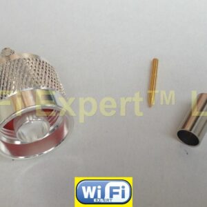 10 x Silver N Male plug crimp for LMR200 RG58 RG142 RG400 LMR195 cable Connector - Image 2