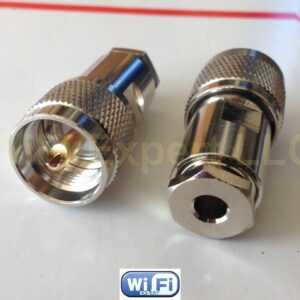 10 x UHF Male Solder pin Clamp RG58 RG142 RG400 LMR195 cable RF Connector USA - Image 2