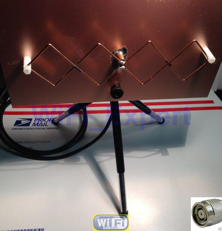 WiFi Antenna MACH1 Double Biquad RPTNC Linksys WRT54G WRT54GL DD-WRT Tomato Pair