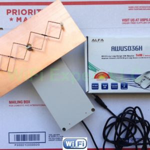 WiFi Antenna BiQuad MACH2 V2 Dish Wireless Booster GET FREE INTERNET LMR CABLE 