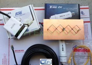 WiFi Antenna MACH1N ALFA R36+Tube Double Biquad Long Range GET FREE INTERNETNET