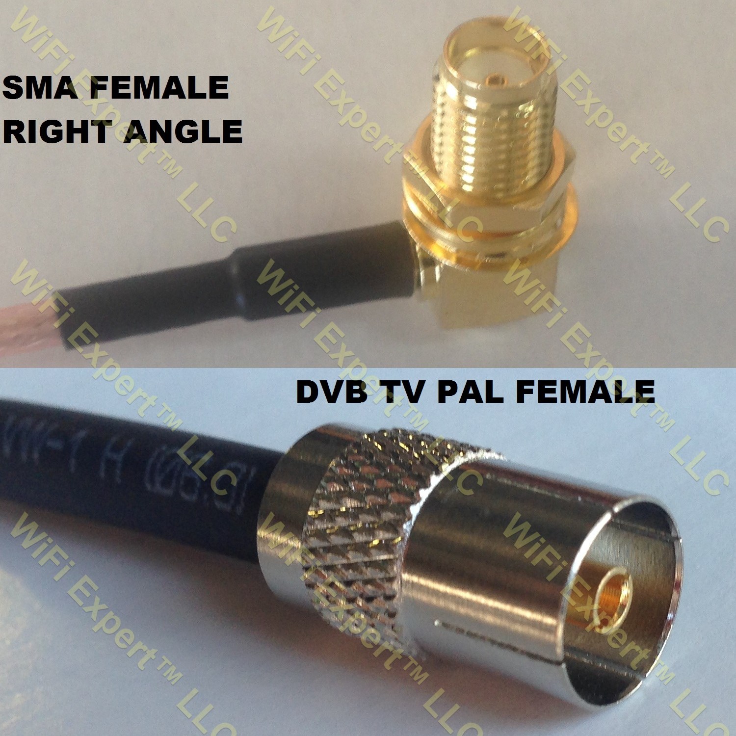 RG316 SMA FEMALE ANGLE to DVB TV Pal Female Coaxial RF Pigtail Cable