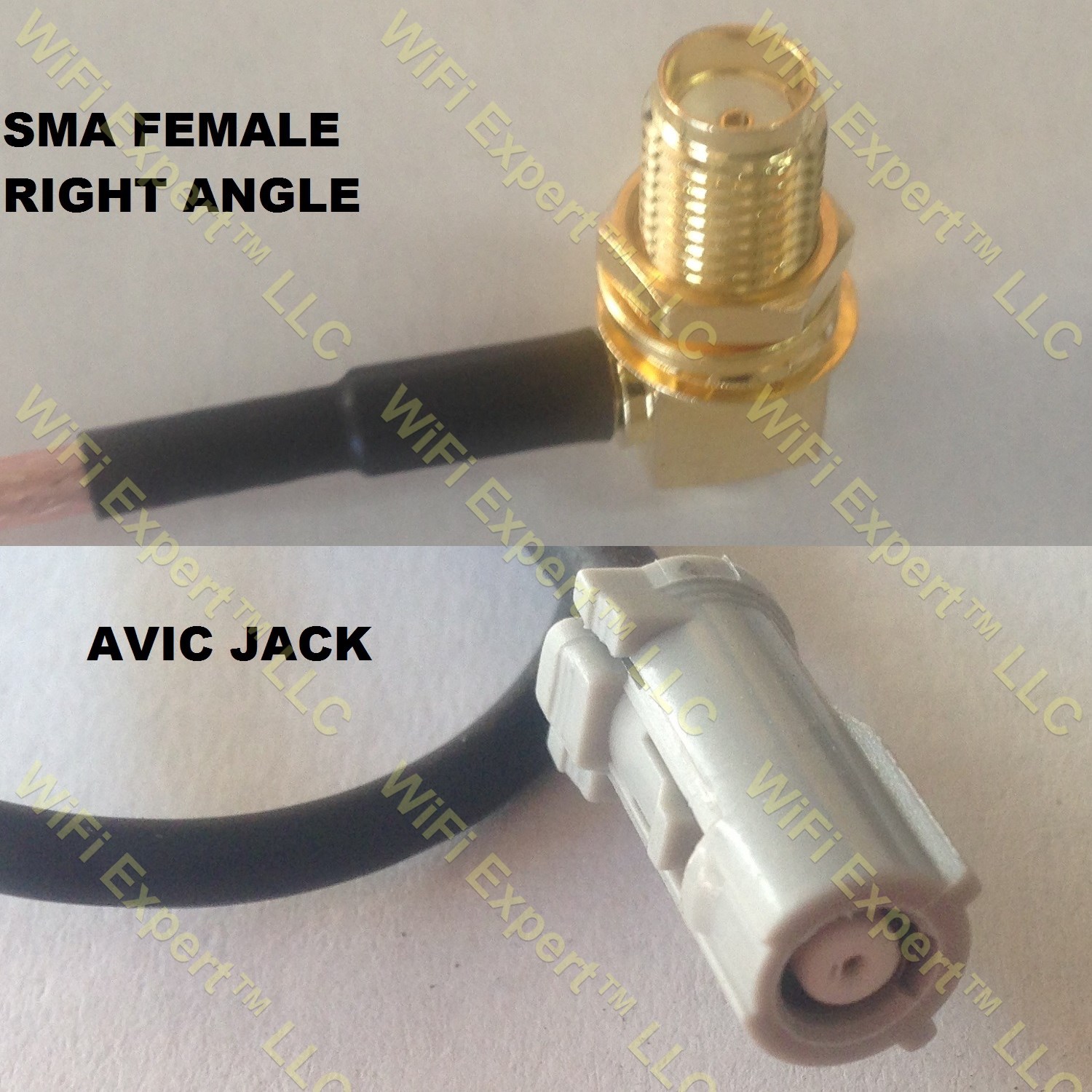 RG316 SMA FEMALE ANGLE to AVIC Jack Coaxial RF Pigtail Cable