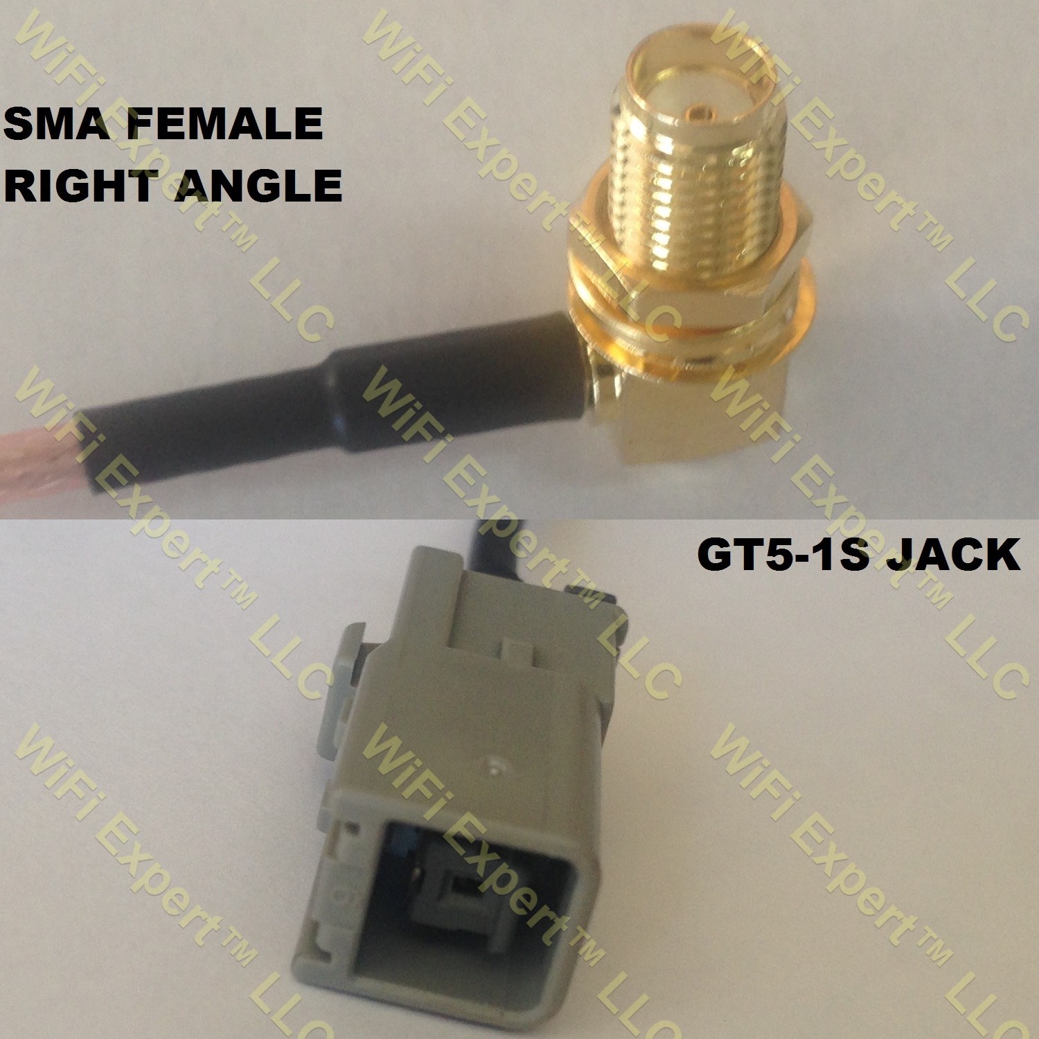 RG316 SMA FEMALE ANGLE to GT5-1S Coaxial RF Pigtail Cable