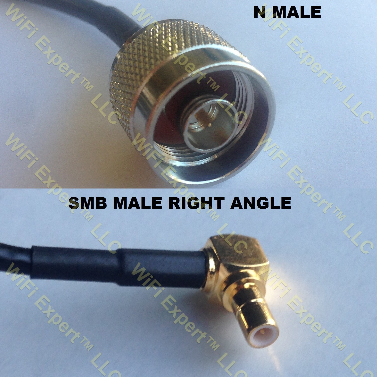 LMR100 N MALE to SMB MALE ANGLE Coaxial RF Pigtail Cable