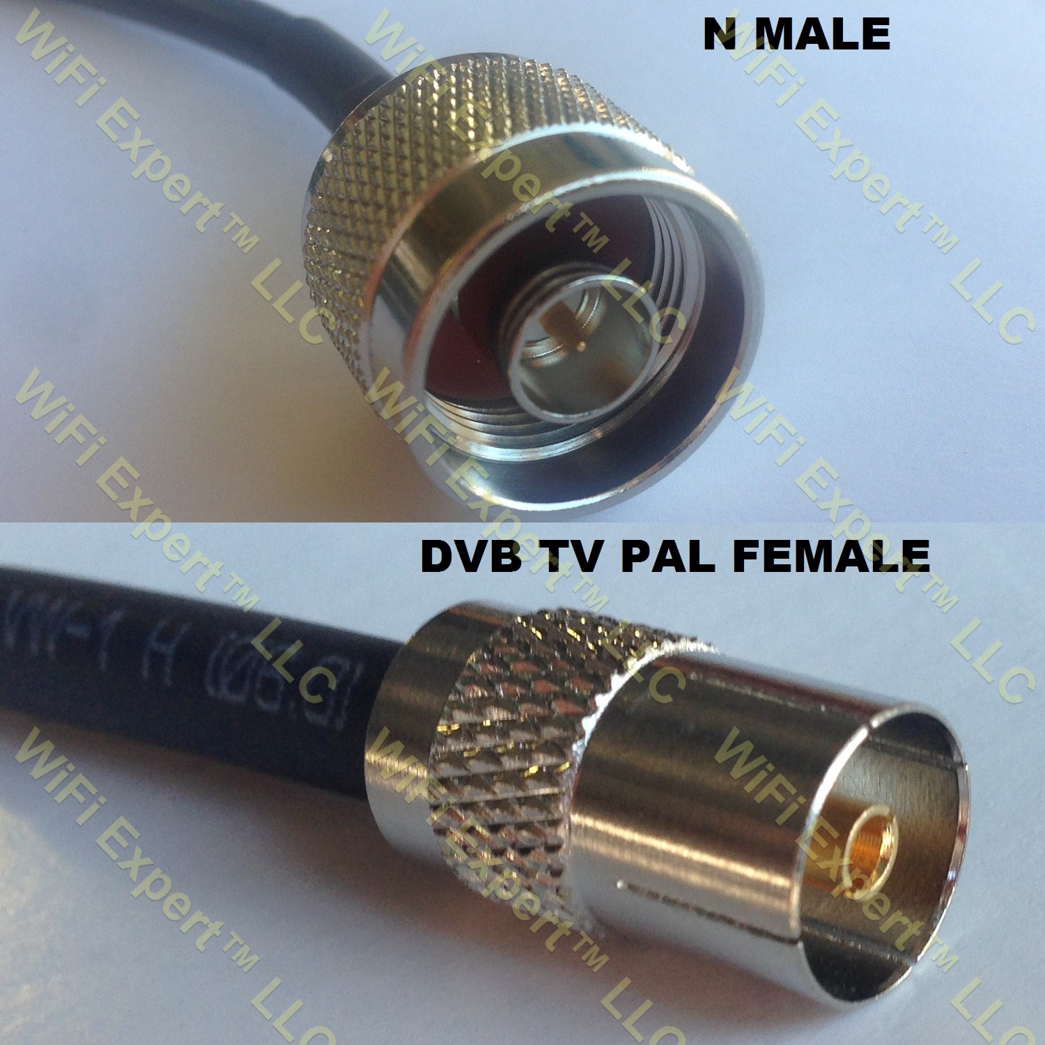 LMR100 N MALE to DVB TV Pal Female Coaxial RF Pigtail Cable