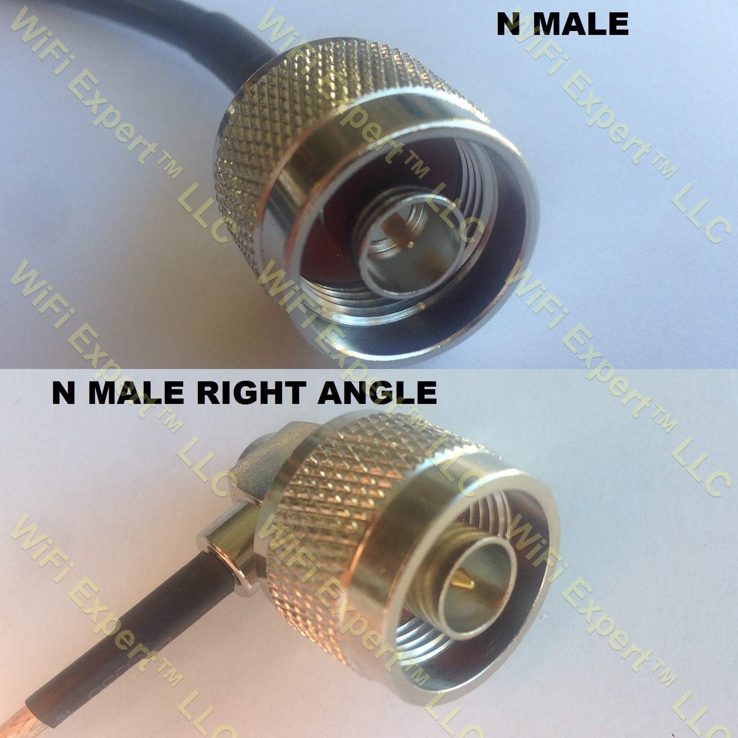 LMR100 N MALE to N MALE ANGLE Coaxial RF Pigtail Cable