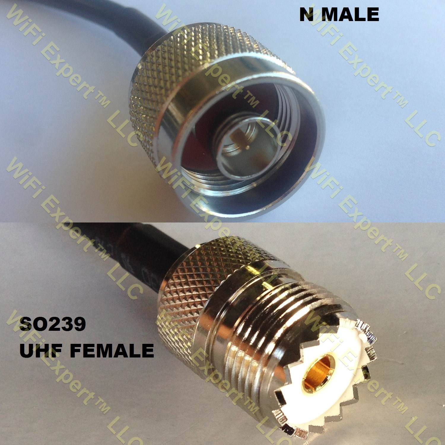 LMR100 N MALE to SO239 UHF Female Coaxial RF Pigtail Cable