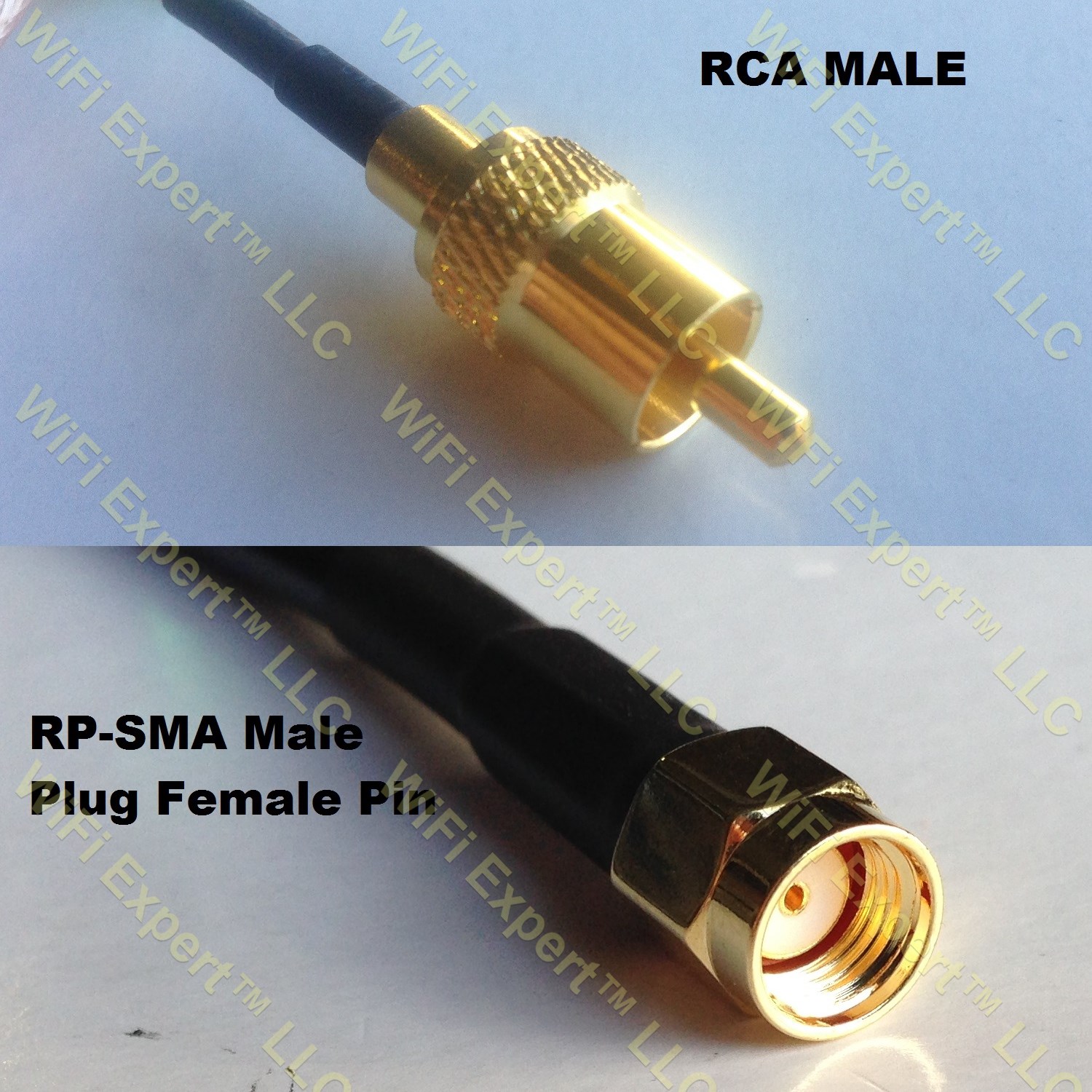 USA-CA RG58 BNC FEMALE to SMA MALE ANGLE Coaxial RF Pigtail Cable 