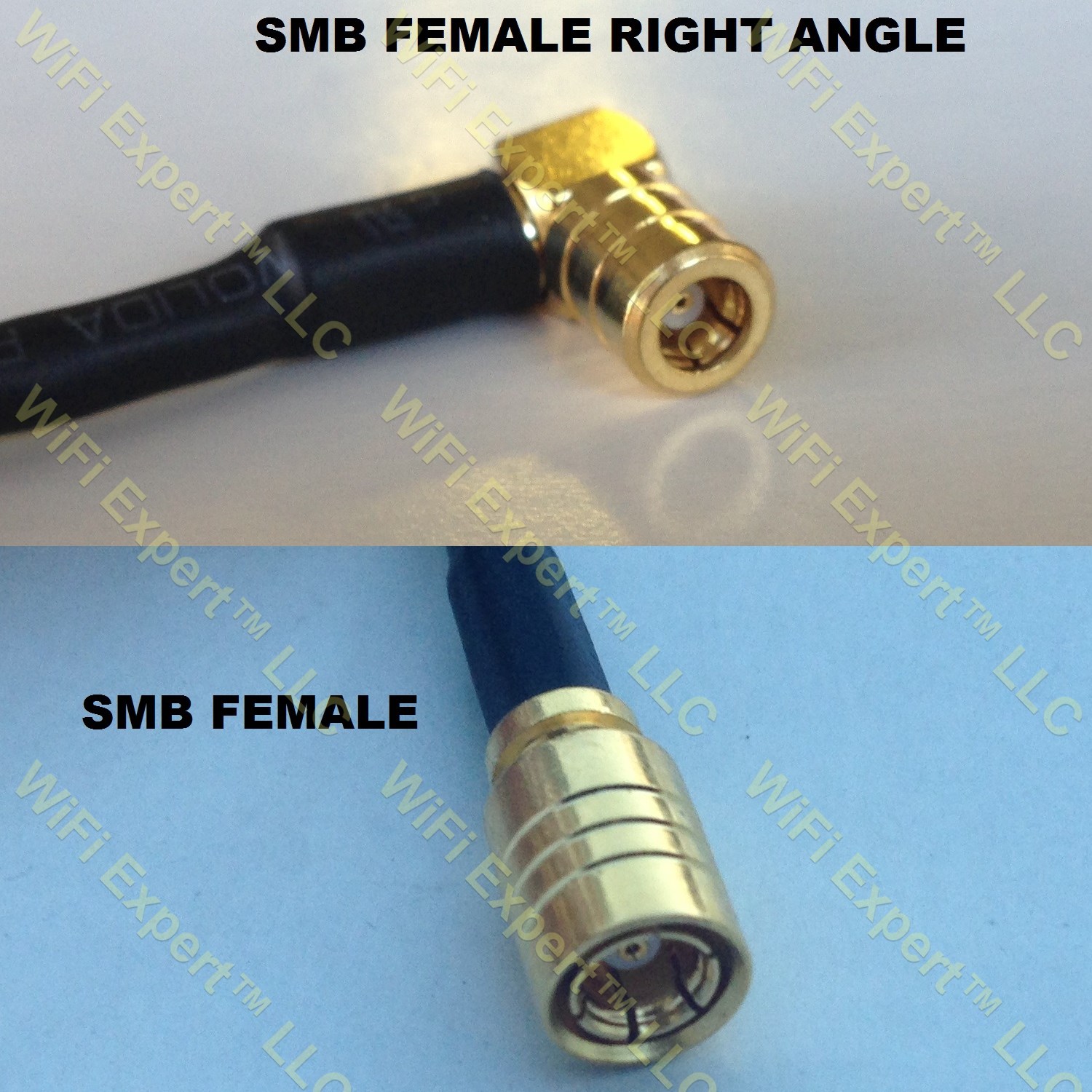 RG316 SMB FEMALE ANGLE to SMB FEMALE Coaxial RF Pigtail Cable