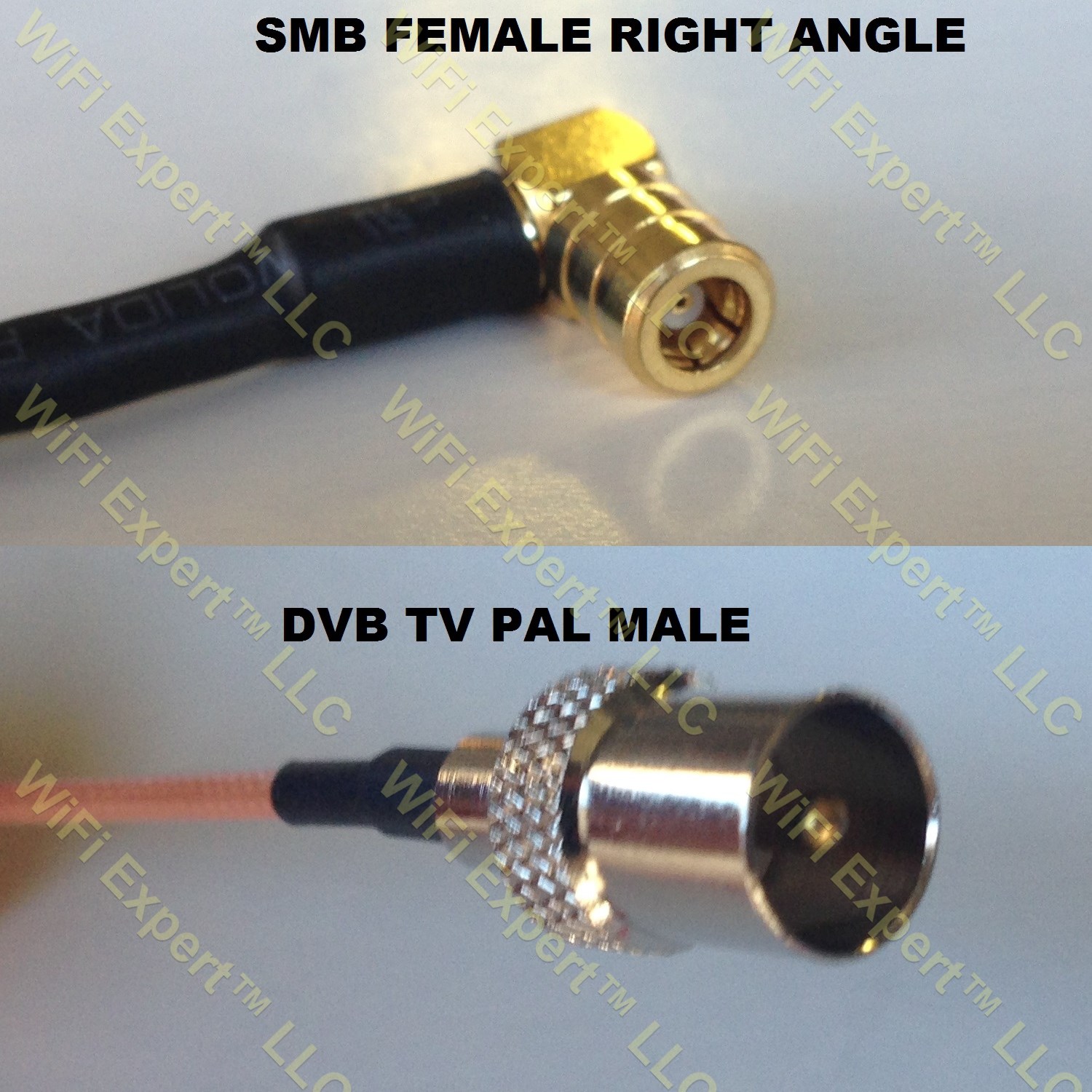 RG316 SMB FEMALE ANGLE to DVB TV Pal Male Coaxial RF Pigtail Cable