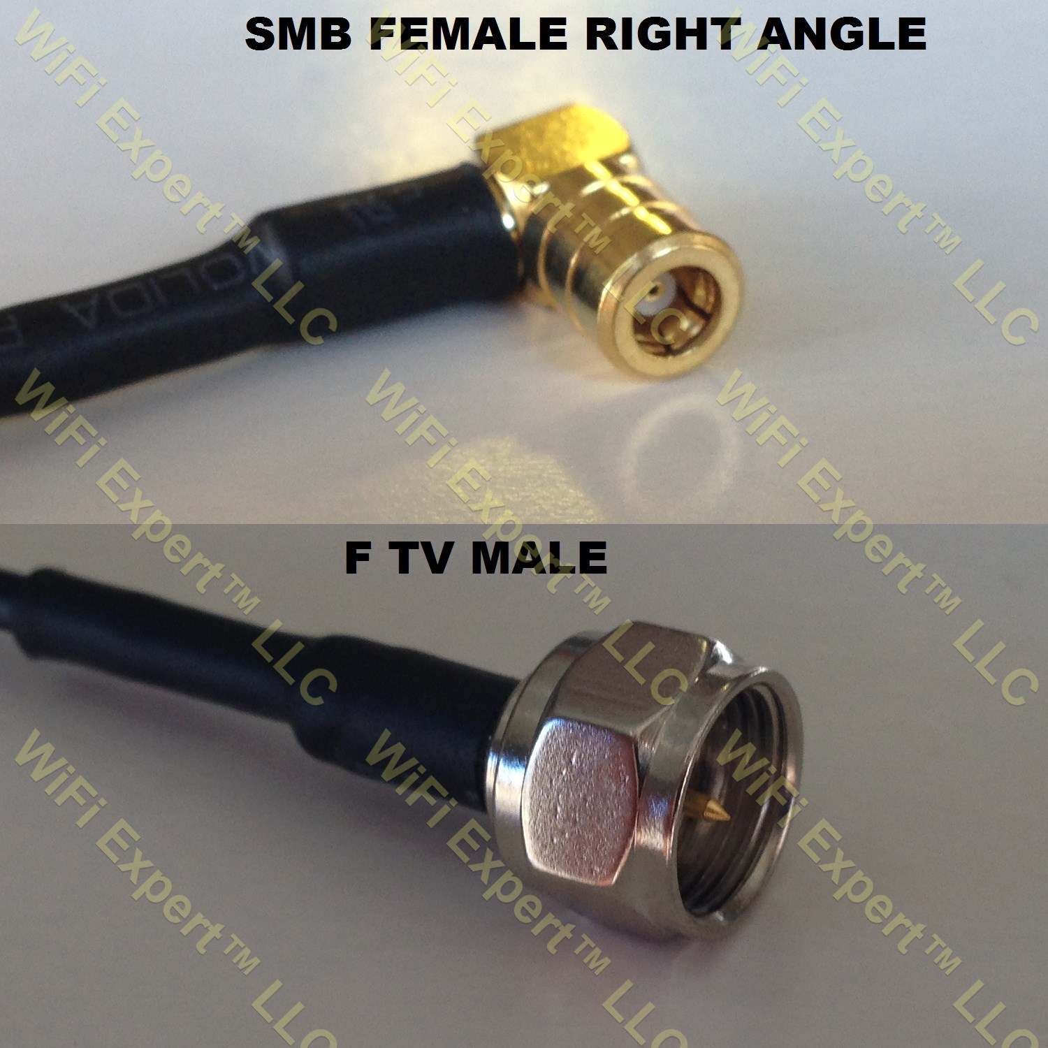 RG316 SMB FEMALE ANGLE to F MALE Coaxial RF Pigtail Cable