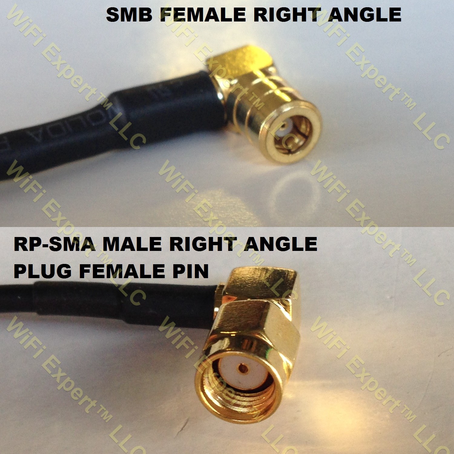 RG316 N FEMALE BULKHEAD to SMC FEMALE ANGLE Coaxial RF Pigtail Cable USA 