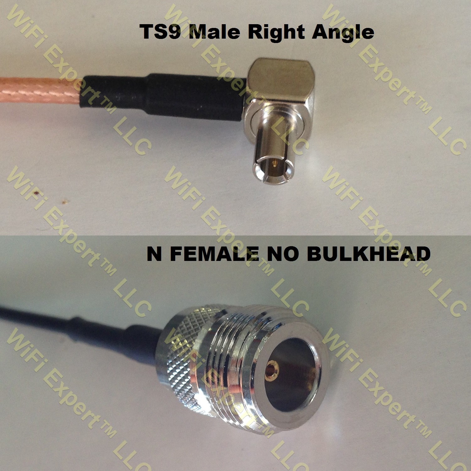 LMR100 TS9 ANGLE MALE to N FEMALE Coaxial RF Pigtail Cable