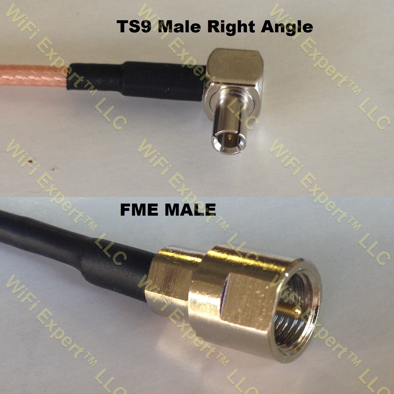 LMR100 TS9 ANGLE MALE to FME MALE Coaxial RF Pigtail Cable