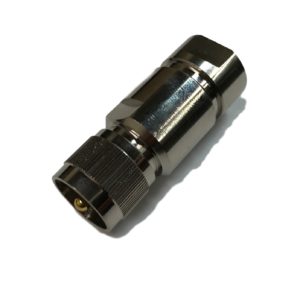 UHF PL259 male plug center clamp for 1/2" corrugated cable RF connector USA