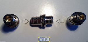Adapter N Female TYPE plug to N female jack RF Bulkhead Type connector