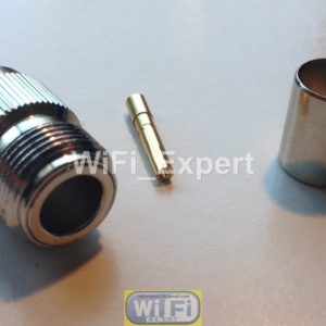 New N Female Jack Crimp for RG8 LMR400 RG213 RG214 RF cable connector USA