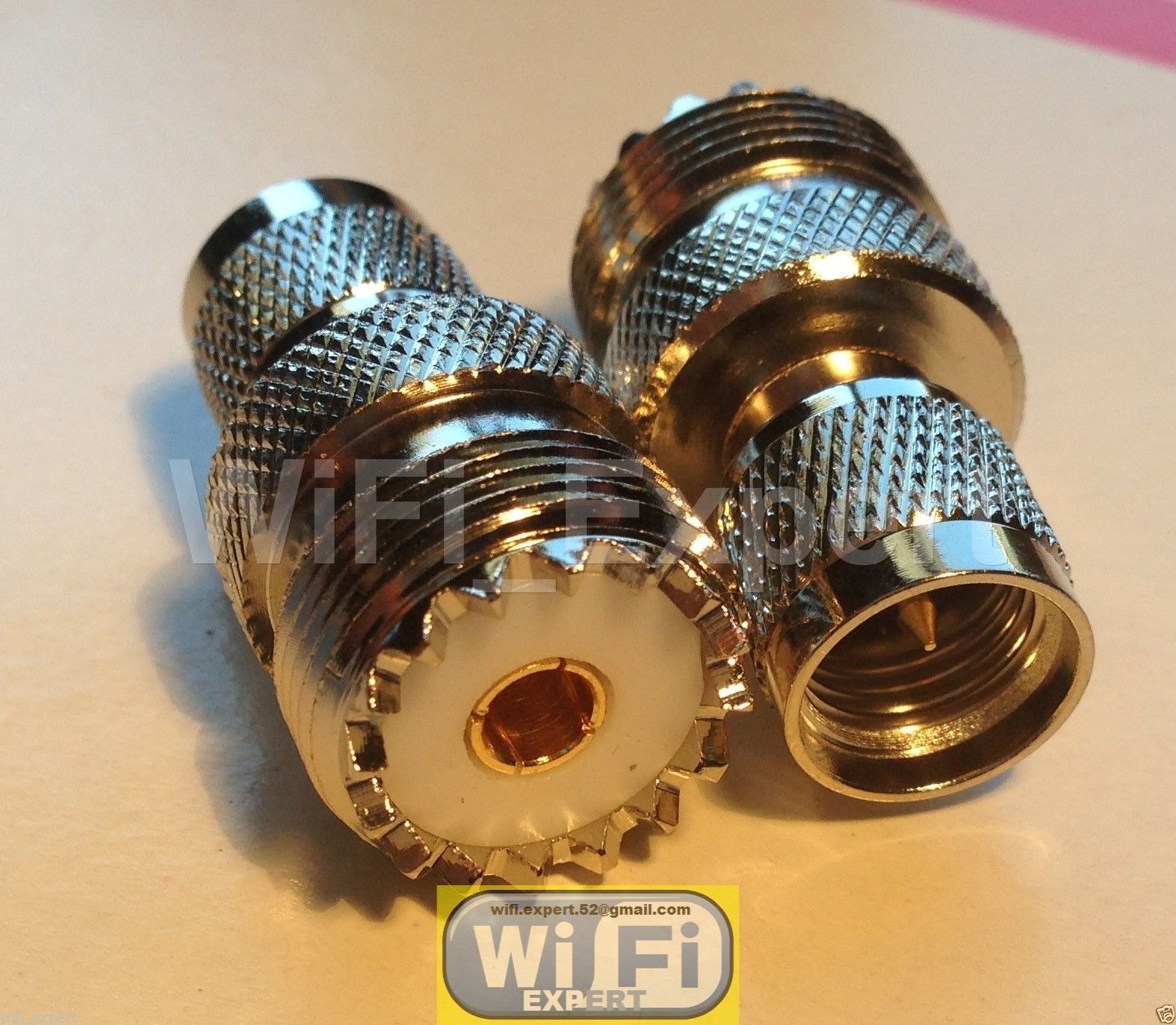 UHF SO-239 SO239 Female Jack to Mini UHF Male Plug Straight RF Connector Adapter 