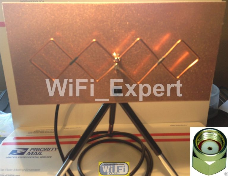 triple biquad wifi antenna