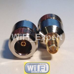 N Type Female Jack to RP-SMA Female Plug straight RF adapter connector