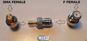 F Type Female Jack to SMA Female Plug Straight Adapter RF Connector Converter