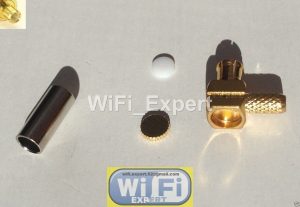 100 x MCX Angle Male plug L Type connector RG316 RG174 RF cable crimp solder