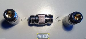 Adapter N Female TYPE plug to N female jack RF Barrell Type connector