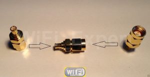 Gold Plated SMA Male to MCX Male Straight RF Connector Adapter