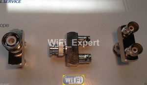 BNC Male to Two BNC Female jack Triple Y in Series Adapter Connector 3 Way A