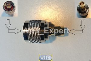 SMA Male to N-Type Male Jumper Plug Adapter, Router Link, Cable Connect