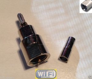 1 x FME Male plug crimp for RG316 RG174 RG179 LMR100 Cable Straight Coonector