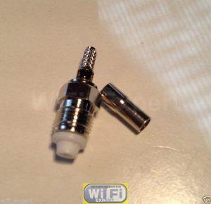 1 x FME Female plug crimp for RG316 RG174 RG179 LMR100 Cable Straight Coonector