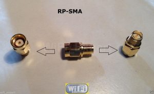 RP-SMA Male To RP SMA Female small straight extension RF Connector Adapter