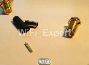 10 x SMA Female Crimp for RG174 RG179 RG316 RG188 Coax Cable RF Connector USA