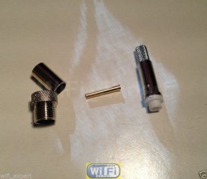 1 x FME Female crimp RG58 RG142 RG400 LMR195 Coax cable RF Connector USA