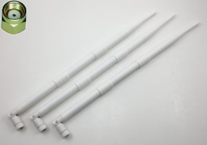 White 3 x 9dBi RP-SMA Antennas (3) for D-Link DIR-655 HIGH GAIN