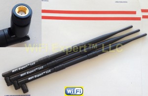 3 9dBi RP-SMA WiFi Antennas Asus RT-N16 RT-N66U RT-AC66U AC1750 D-link DIR-655